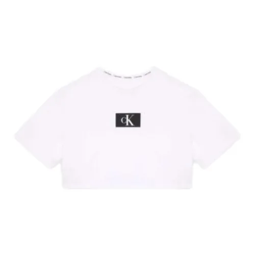 Calvin Klein Crop Tops Women's White