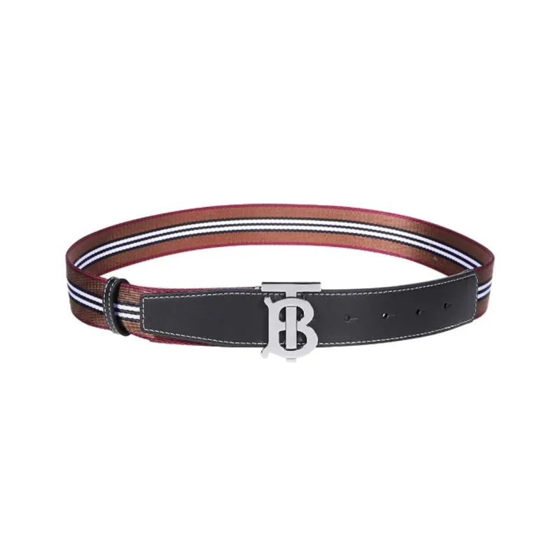 Burberry Icon Stripe Webbing Belt-0