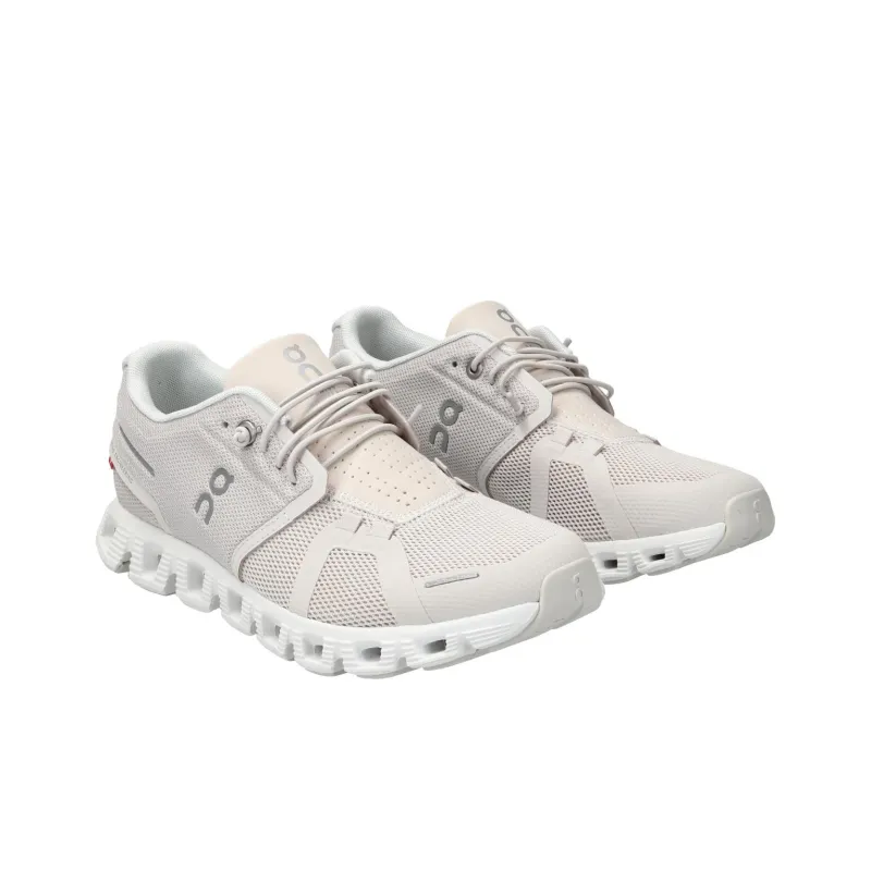 On Running Cloud 5 Pearl White Women's-2