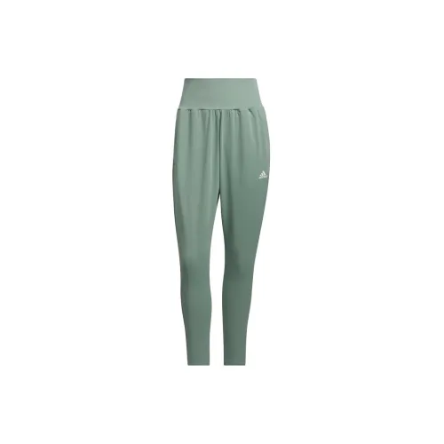 Adidas Knitted Sweatpants Women's Silver Green