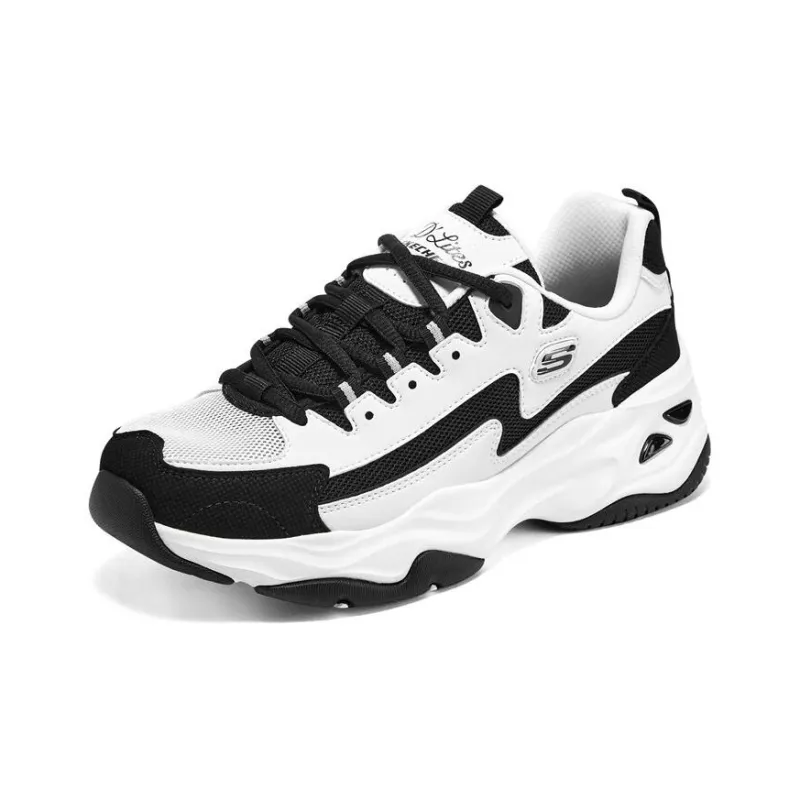 Skechers Dlites 4.0 'White Black' Women's-2