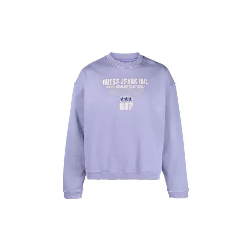 GUESS Sweatshirts Men Purple