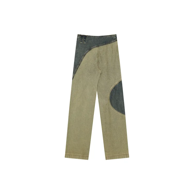 RUNTOTHEFUTURE Jeans Women's Denim Patchwork-1