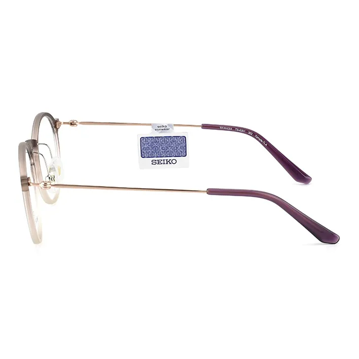 SEIKO Round Eyeglass Frames Unisex-3