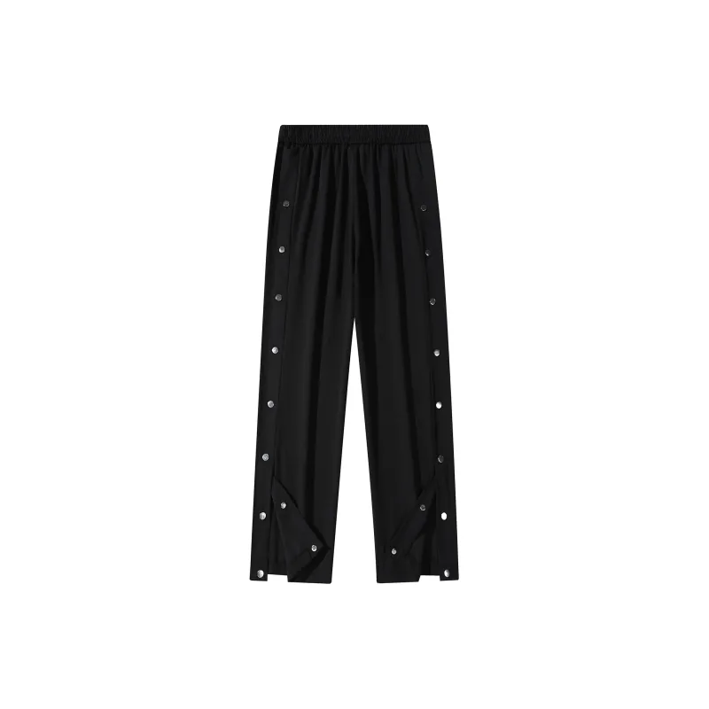 CRUSH KEY Casual Pants Unisex Black-1