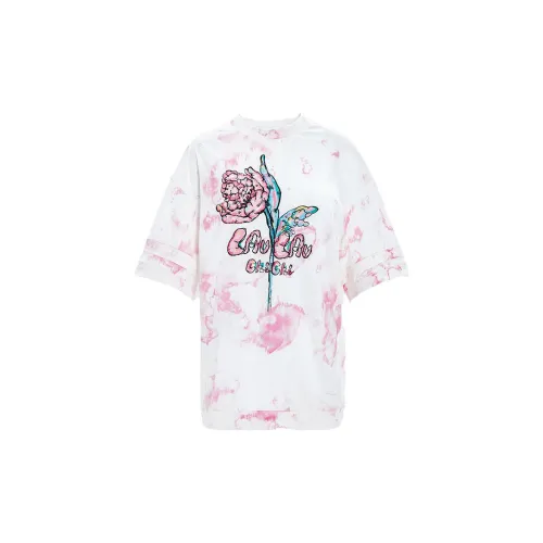 Laurence & Chico T-Shirts Women's Pink/White