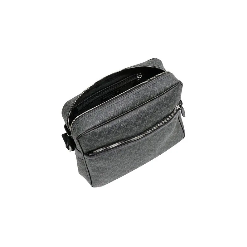 EMPORIO ARMANI PVC Messenger Bag Shoulder Bag Crossbody Bag Regular Men's Gray-4
