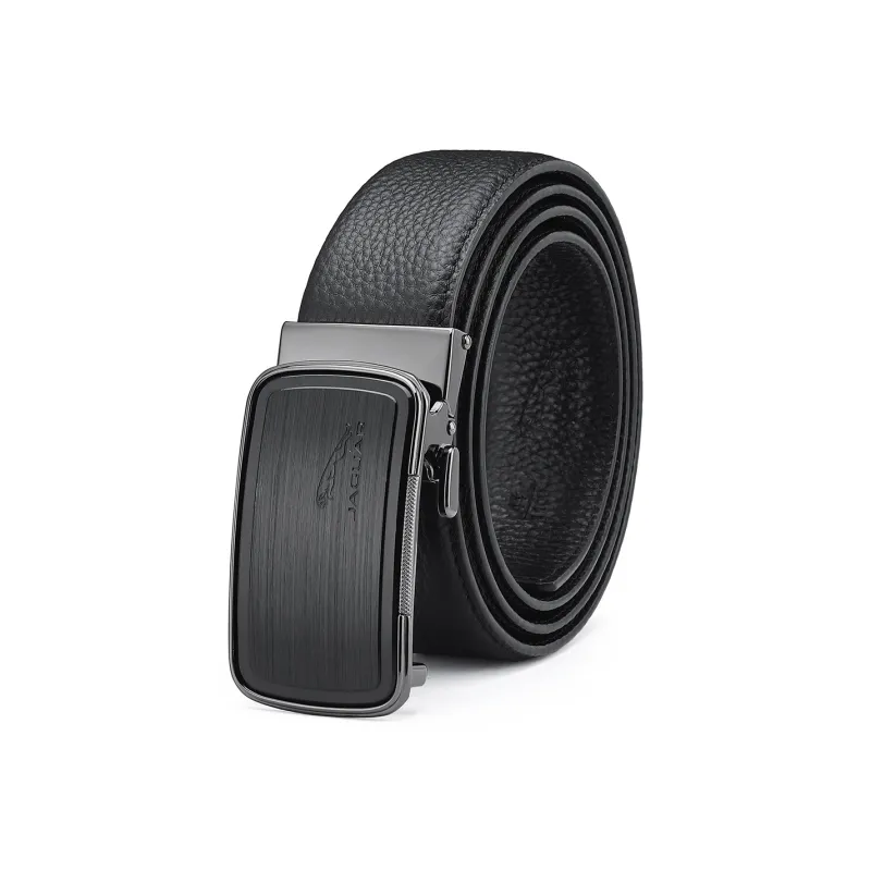 JAGUAR Leather Belts Men Black-2