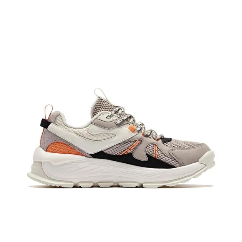 QIAODAN Non-slip Wear-resistant Shock Absorption Low-Top Sports Casual Shoes Men's Float Stone Color Dan Orange-1