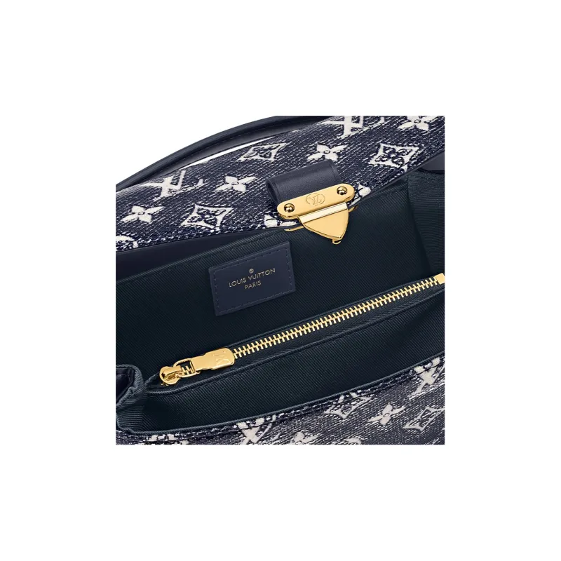 LOUIS VUITTON Pochette Metis East West Blue-4