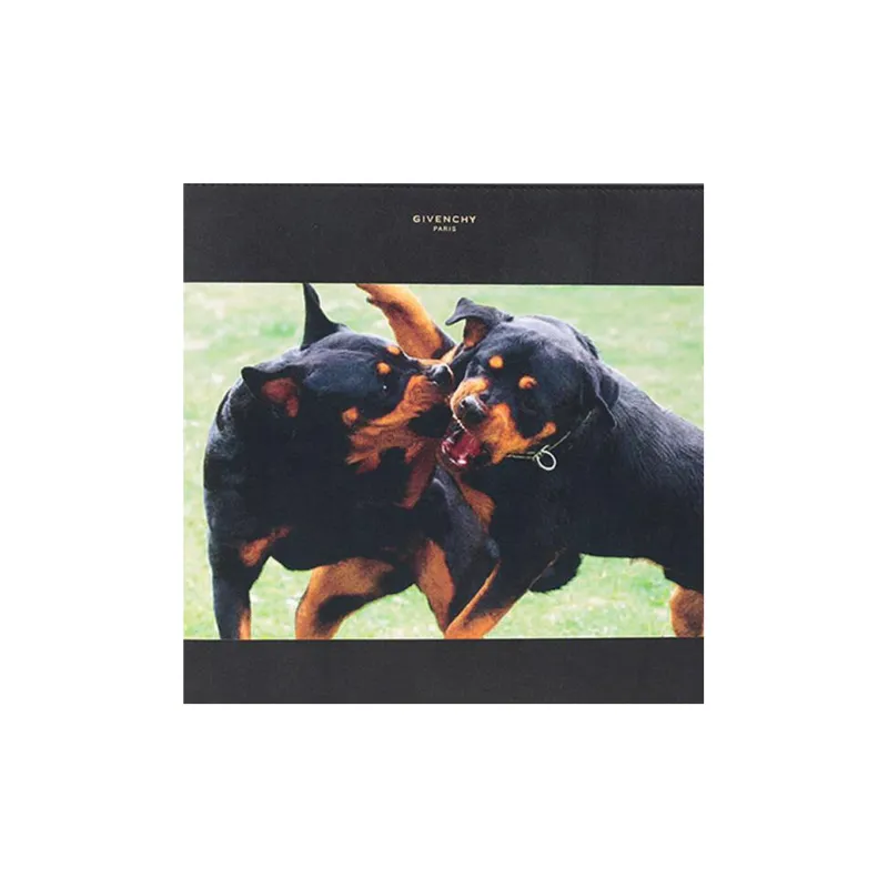 GIVENCHY Cow Leather Clutch Men's Black-4