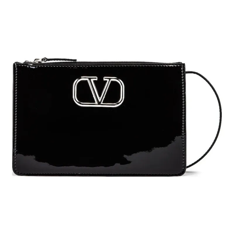 Valentino Patent Leather Handbag Shoulder Bag Women's-0