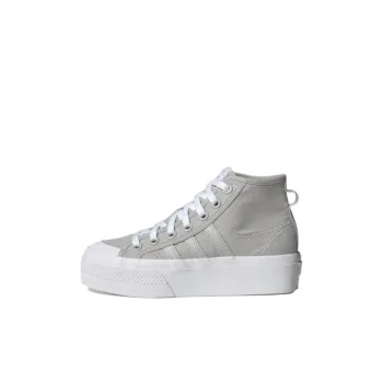 Adidas Originals Nizza Platform Mid Grey Cloud White GS