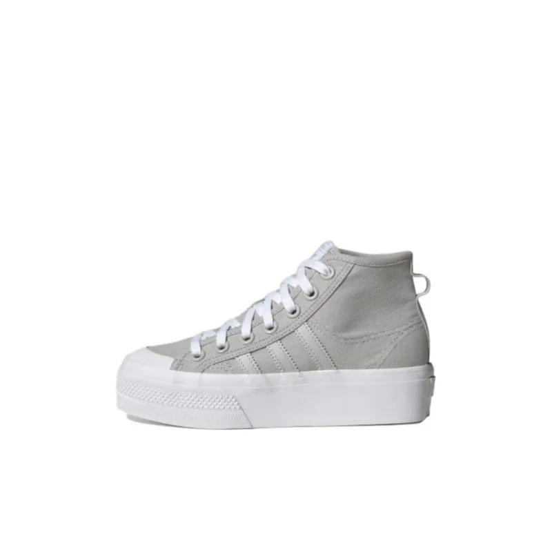 Adidas Originals Nizza Platform Mid Grey Cloud White GS-0