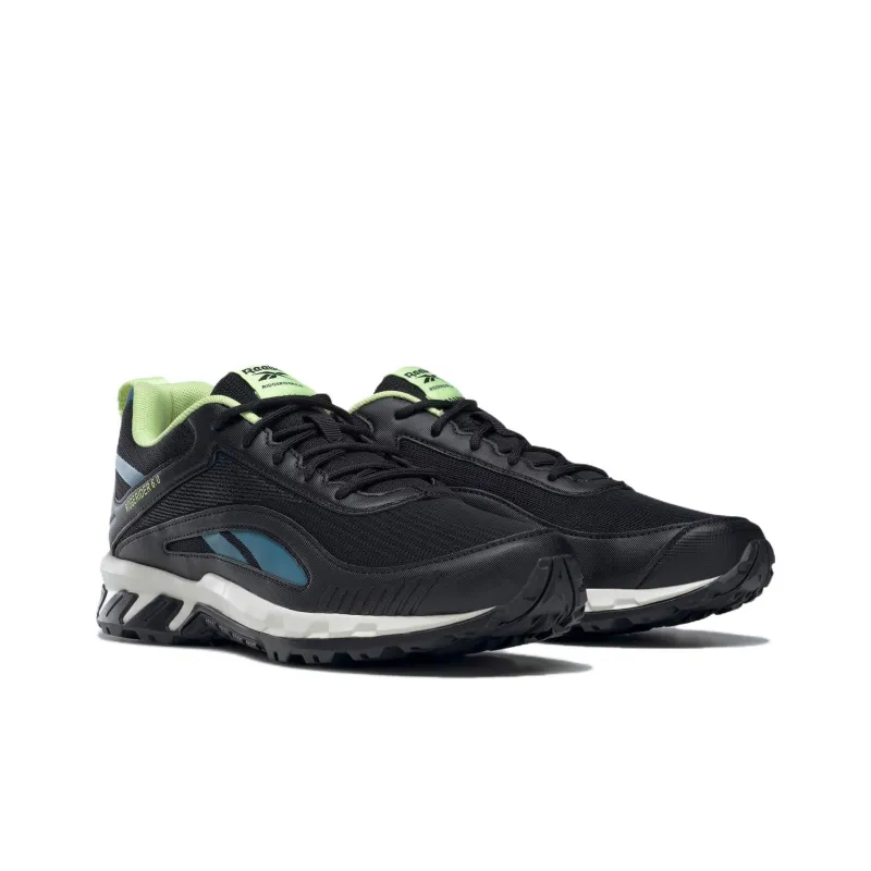 Reebok Ridgerider 6 Anti Slip Wear Resistant Low Top Running Shoes Men's Black Blue White-2