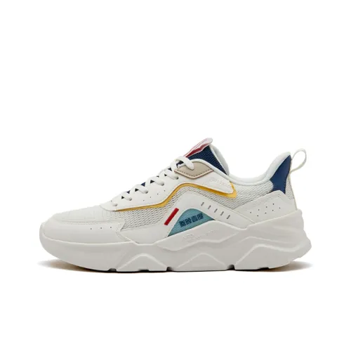 361° Wear-resistant Non-slip And Breathable Low-Top Sports Casual Shoes Men's White Blue