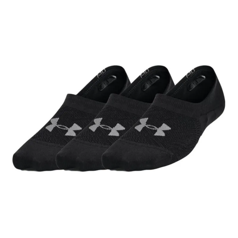 Under Armour No Show Socks Women's 3 Pack Black-0
