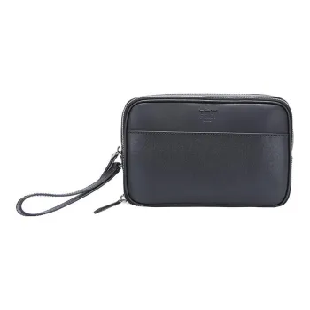 FENDI Cow Leather Clutch Regular Men's Black
