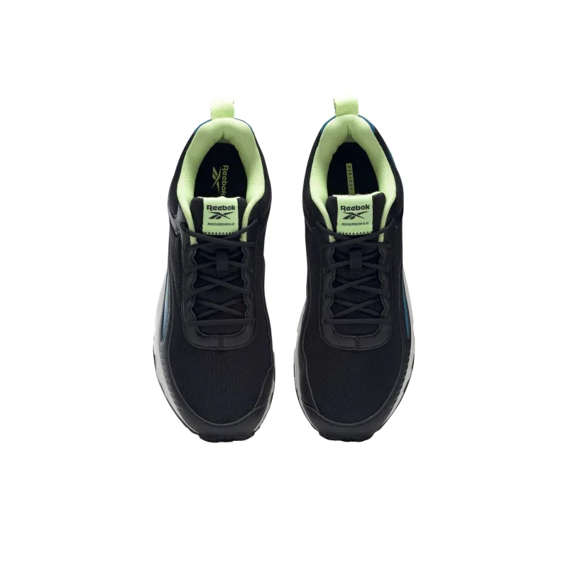 Reebok Ridgerider 6 Anti Slip Wear Resistant Low Top Running Shoes Men's Black Blue White-3