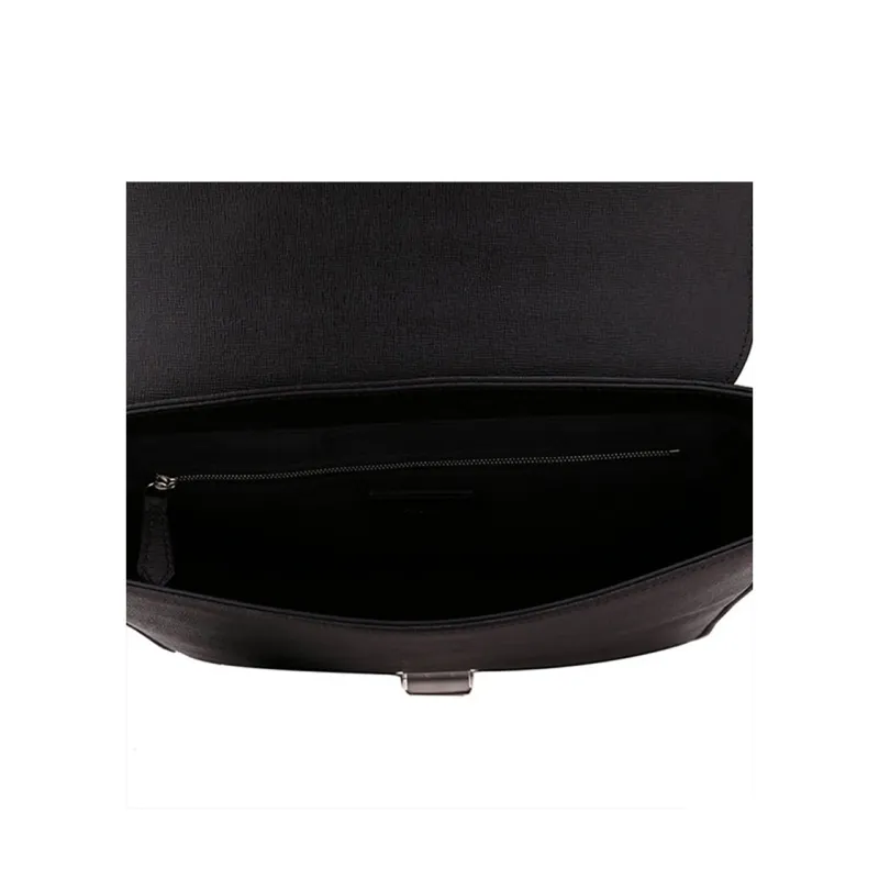 FENDI Leather Shoulder Bag Crossbody Bag Regular Women's Black-4