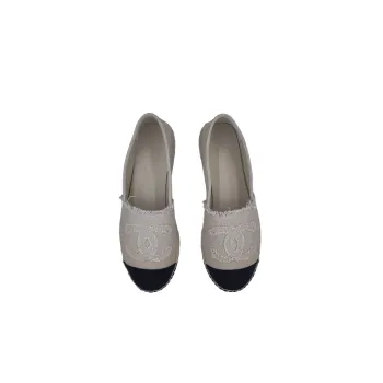 CHANEL Espadrilles Casual Shoes Women's Gray