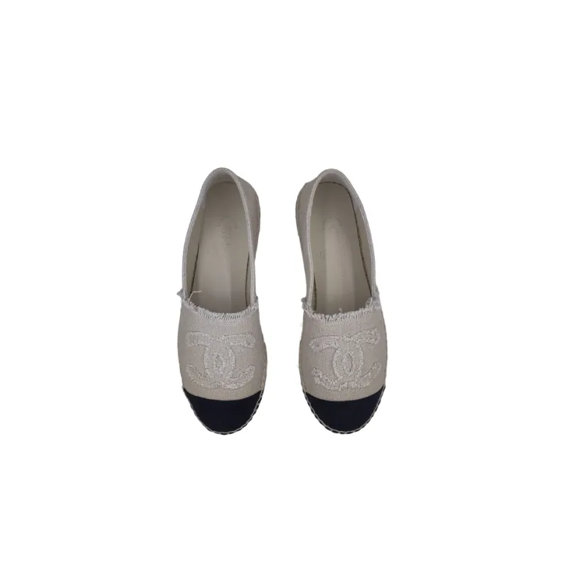 CHANEL Espadrilles Casual Shoes Women's Gray-0