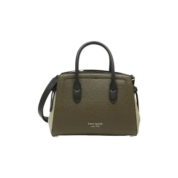 Kate Spade Knott Cow Leather Kelly Bag Handbag Shoulder Bag Crossbody Bag Women's Olive Green