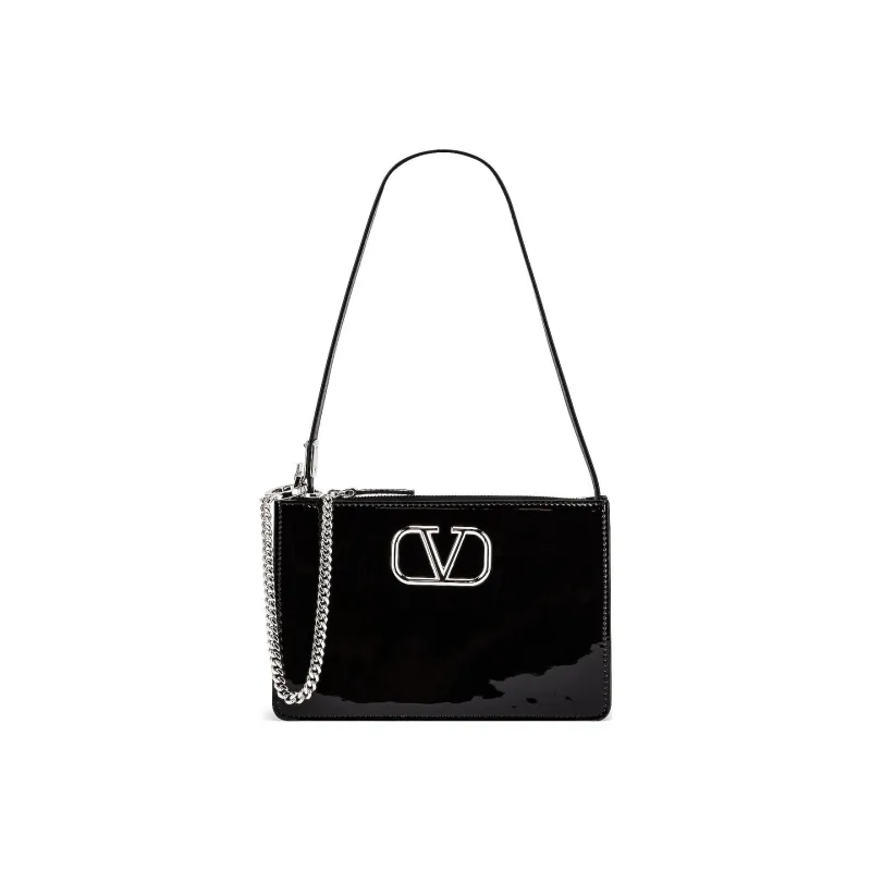 Valentino Patent Leather Handbag Shoulder Bag Women's-4