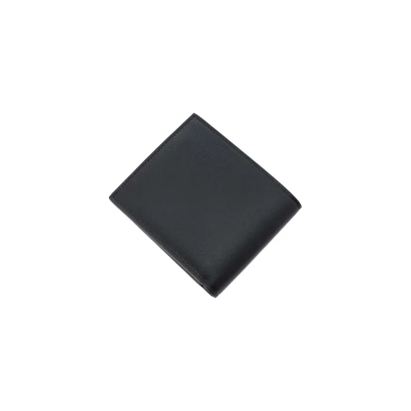 Bottega Veneta Men's Leather Half Wallet Black-2