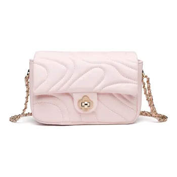 NOMK PU Chain Bag, Shoulder Bag, Crossbody Bag Women's Beige/Pink/Black