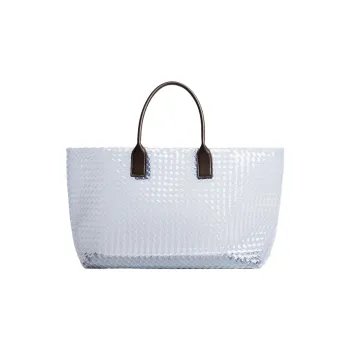 Bottega Veneta CABAT Silicone Handbag Tubas Women's Transparent