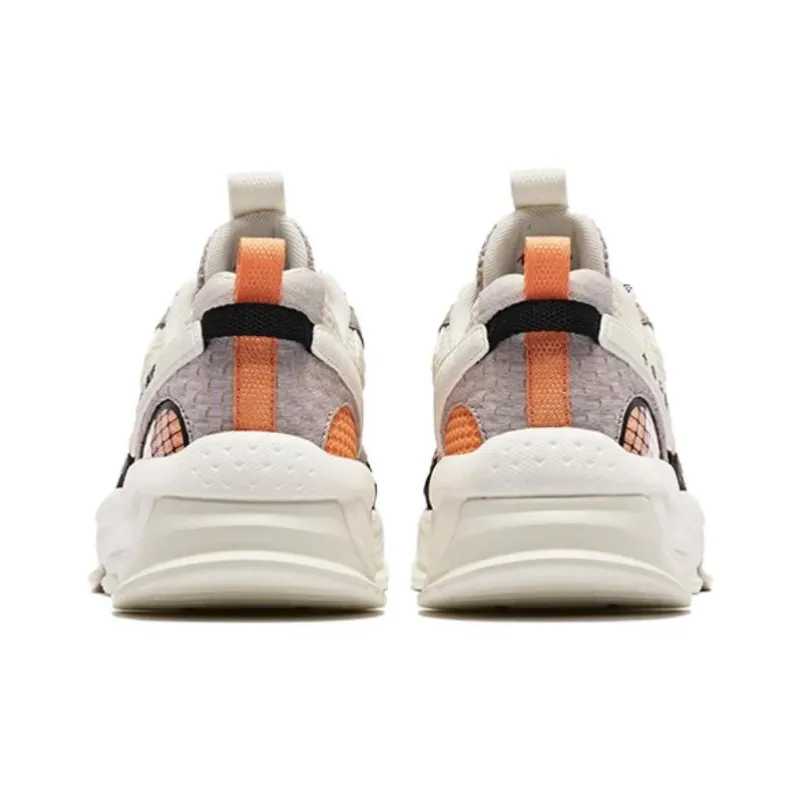 QIAODAN Non-slip Wear-resistant Shock Absorption Low-Top Sports Casual Shoes Men's Float Stone Color Dan Orange-3