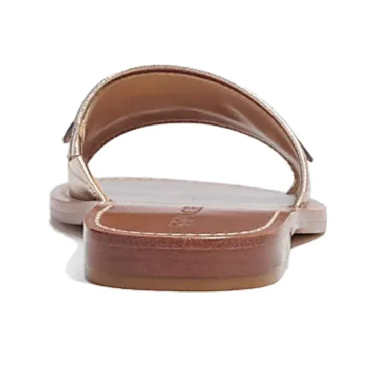 COACH Slide Slippers Women's Platinum Champagne Red-3