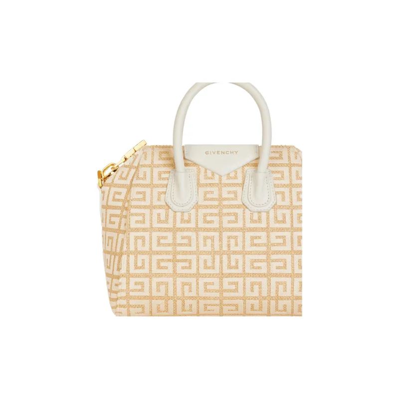 GIVENCHY Antigona Polyester Handbag Shoulder Bag Crossbody Bag Mini Women's White/Natural-4