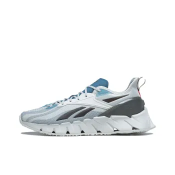 Reebok Zig Kinetica Anti-Slip Wear-Resistant Low-Top Running Shoes Unisex Gray White Blue