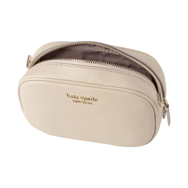 Kate Spade Leather Camera Bag Shoulder Bag Crossbody Bag Small Size Women's Beige-1