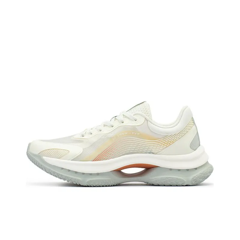 361° Anti Slip And Wear Resistant Breathable Low Top Running Shoes Men's White Yellow Green-0