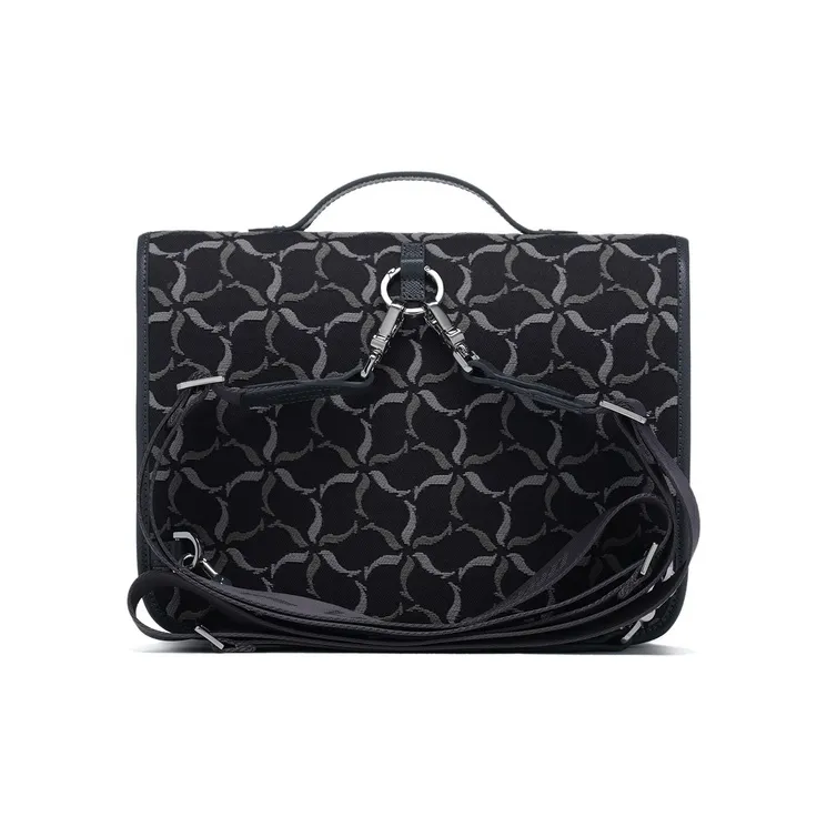 LI NING 1990 Fabric Backpack, Messenger Bag, Handbag, Shoulder Bag Regular Unisex Ebony Black-2