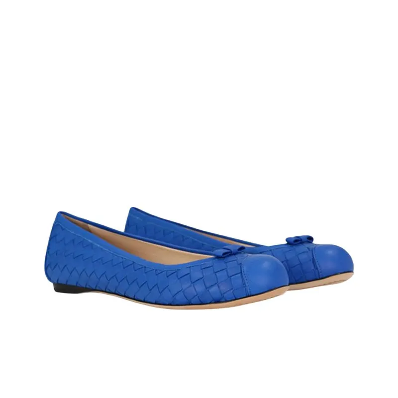 Bottega Veneta Casual Single Shoes Women's Royal Blue-2