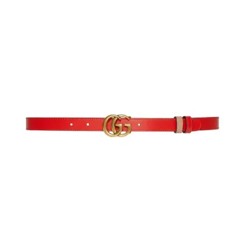 GUCCI Leather Belts Women's Red