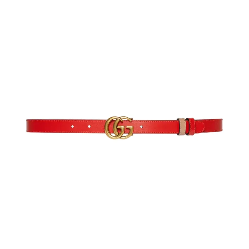 GUCCI Leather Belts Women's Red-0