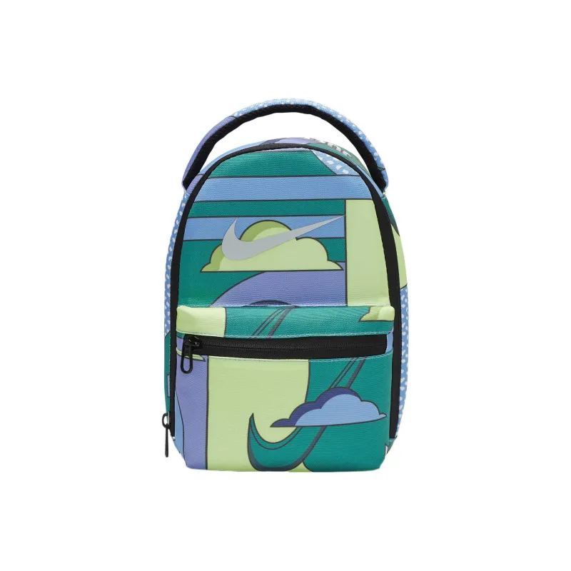 Nike Polyester Lunch Bag Handbag Regular Unisex Blue Green Multicolor-0