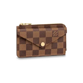 LOUIS VUITTON Card Holder Recto Reverso Damier Ebene Rose Ballerine