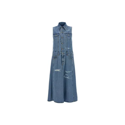 MM6 Maison Margiela Sleeveless Dresses Women's Blue