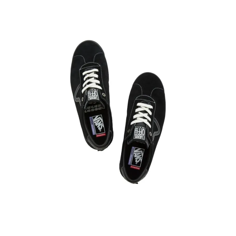 Helena Long x Vans Anti-Slip Wear-Resistant Low-Top Skateboard Shoes Unisex Black White-3