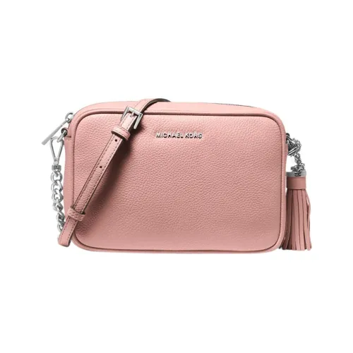 MICHAEL KORS Jet Set Leather Shoulder Bag Crossbody Bag Medium Size Women's Pink