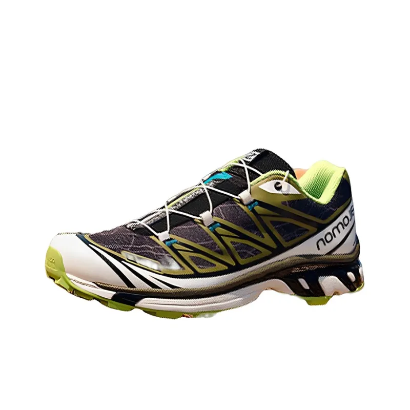 KOLON SPORT x SALOMON XT 6 Anti Slip And Wear Resistant Lightweight Low Top Outdoor Shoes Unisex Gray Green-2
