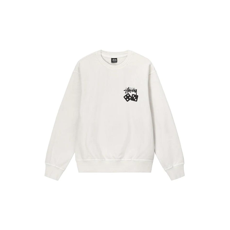 Stussy Dice Pigment Dyed Crew - POIZON
