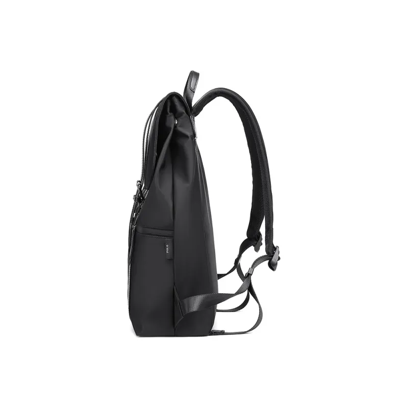 POLO Fabric With Synthetic Leather Backpack Large Size Men's Multicolor-6