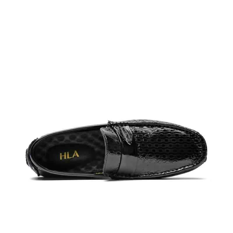 HLA Men's Casual Shoes Men Low Top Black/Red/Black Green-2